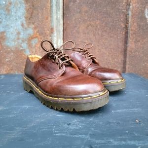 Vintage Dr. Martens Brown Leather Oxfords 1461 Size US 7 EU 38 UK 5